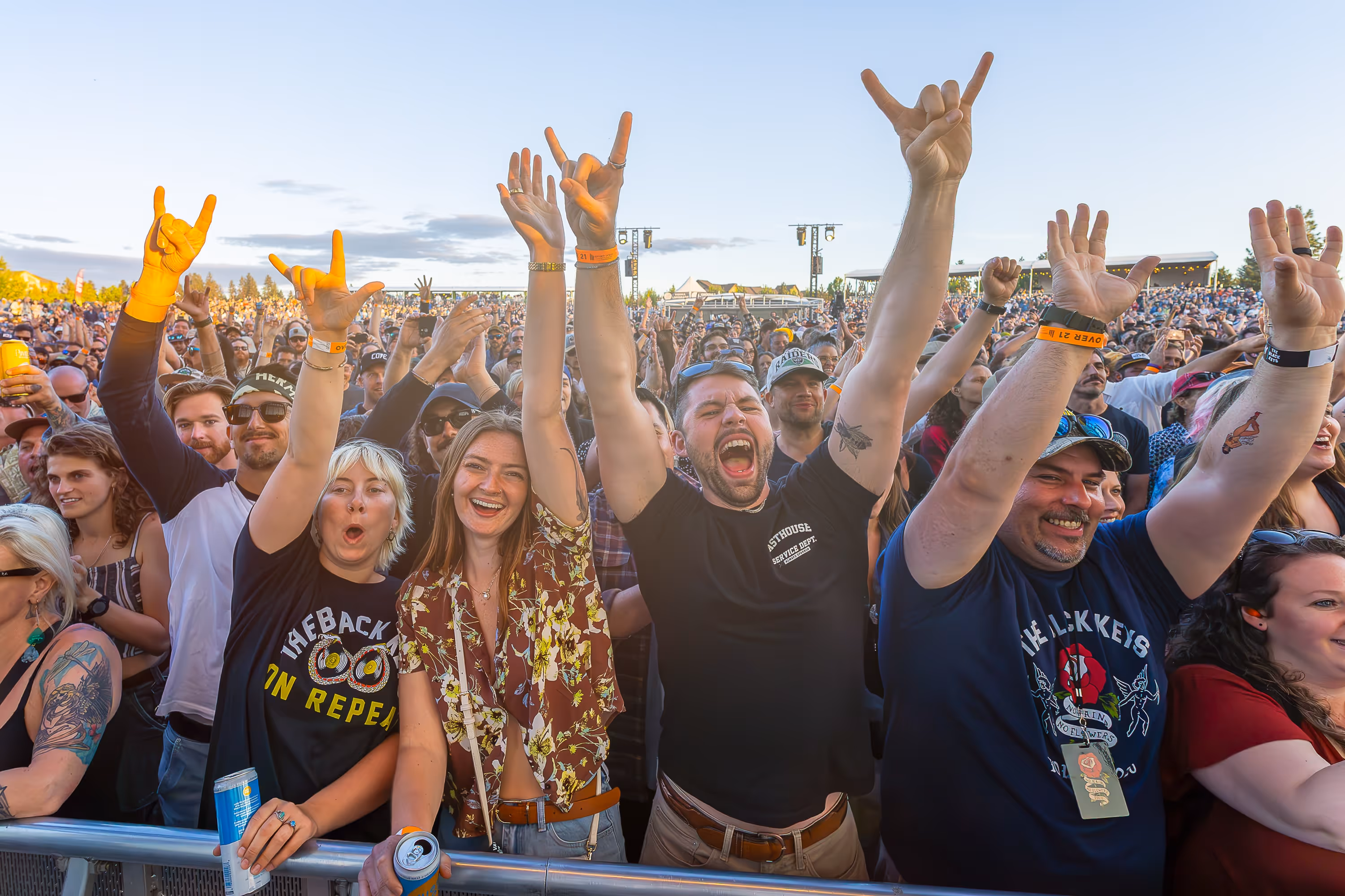 Fans at Hayden Homes Amphitheater in a 2025 archive photograph by Daniel Stark
